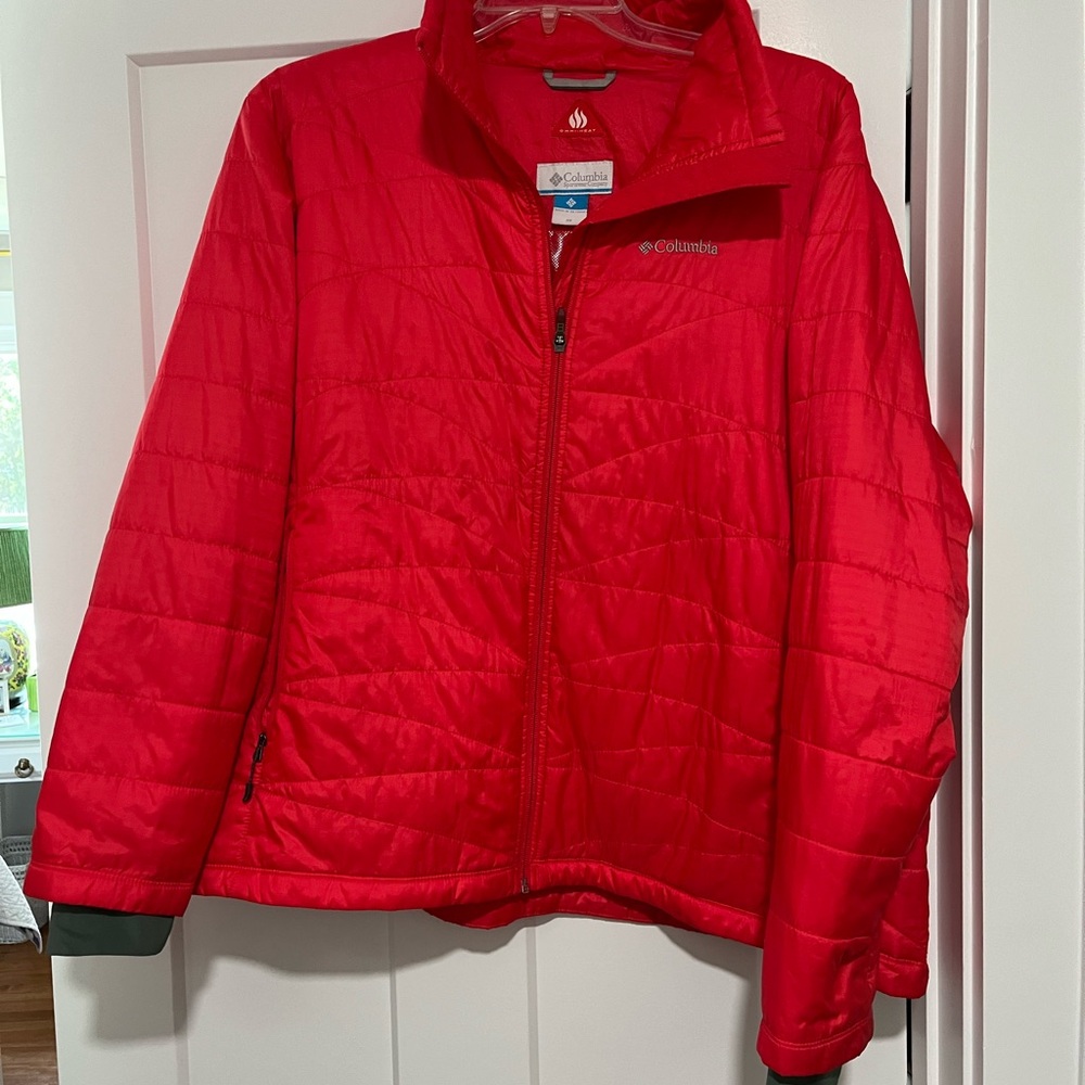 Columbia Red/Orange Insulated Winter Jacket